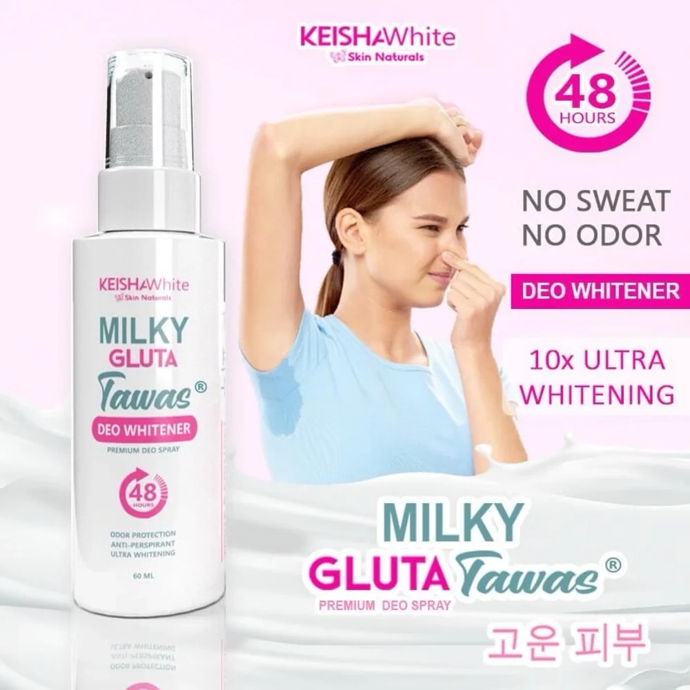 Keisha White Milky GlutaWhite Deo Spray - Pink/White - Picture 5 of 7